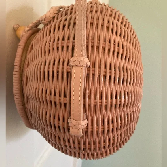 NWOT - Ulla Johnson Blush Rattan Bag - Picture 10 of 10